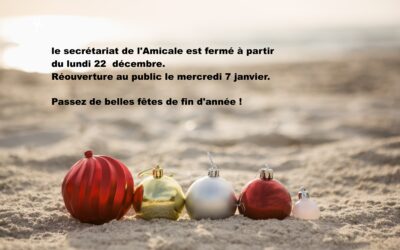 Fermeture du secrétariat